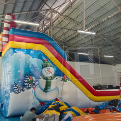 CH Christmas Inflatable Slide For Kids,Jump House Inflatable Bouncers Slide For Party