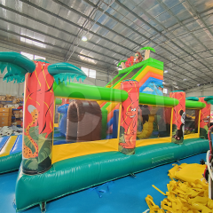 CH Bounce Obstacle Inflatable Water Slides For Pool,House Free Time Fun Dry Inflatable Slides For Kids