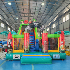 CH Bounce Obstacle Inflatable Water Slides For Pool,House Free Time Fun Dry Inflatable Slides For Kids