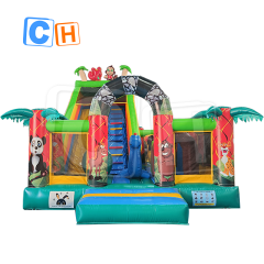 CH Bounce Obstacle Inflatable Water Slides For Pool,House Free Time Fun Dry Inflatable Slides For Kids