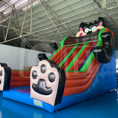 CH Commercial Inflatable Bouncer Slide For Kids,Animal Theme Inflatable Dry Slide For Adults