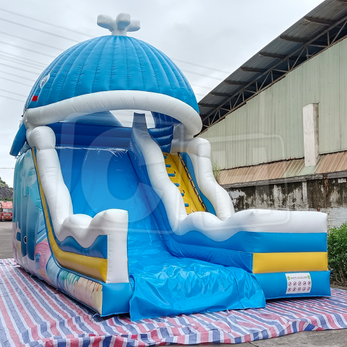 CH Bounce Obstacle Inflatable Water Slides For Pool,House Free Time Fun Dry Inflatable Slides For Kids