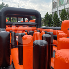 CH 400SQM Inflatable Obstacle Course For Adult,Commercial Bounce House Obstacle Course For Kids