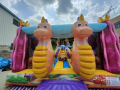 CH Custom Jumping Castle With Slide Bouncers Jumping Castles Slide Inflatable Commercial Outdoors Inflatables Slides