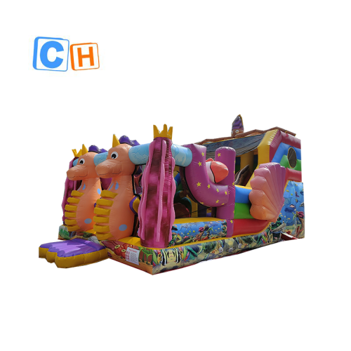 CH Custom Jumping Castle With Slide Bouncers Jumping Castles Slide Inflatable Commercial Outdoors Inflatables Slides