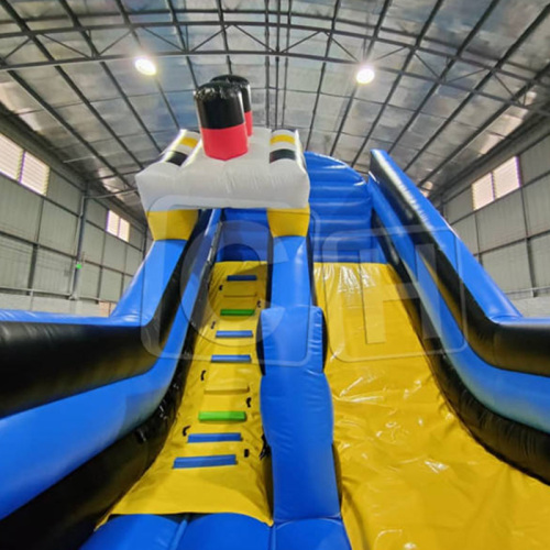 CH Customized Design Inflatable Ship Slide For Rental, Outdoor Use Inflatable Boat Slide For Commercial Use