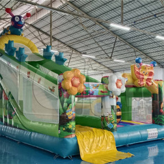 CH New Design Inflatable Fun City Outdoor Amusement Park Equipment Inflatable Playground Jumping Castle Combo Slide For Sale