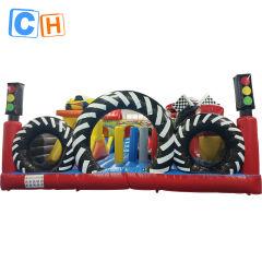 CH Motorcycle Race Theme Inflatable Castle For Kids,Hot Sale Inflatable Bouncer Slide Combo