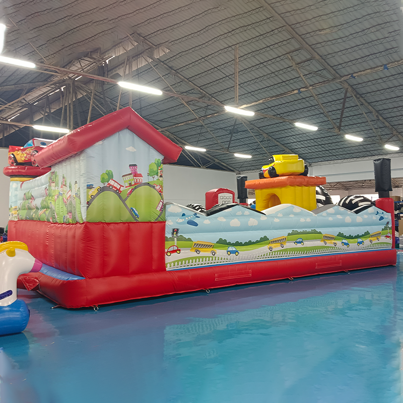 CH Motorcycle Race Theme Inflatable Castle For Kids,Hot Sale Inflatable Bouncer Slide Combo