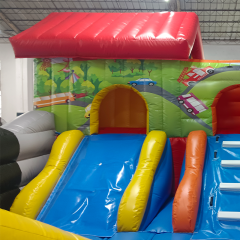 CH Motorcycle Race Theme Inflatable Castle For Kids,Hot Sale Inflatable Bouncer Slide Combo