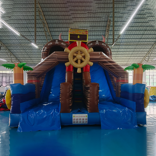CH Pirate Theme Inflatable Bounce House With Slide For Sale,Jumping Castles Inflatable Water Slide