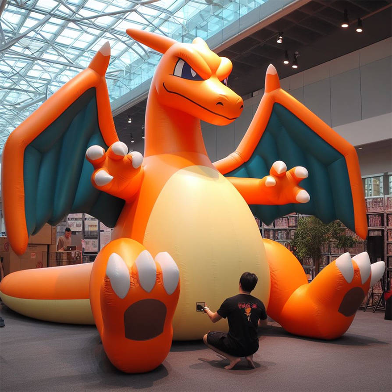 CH Charmander Inflatable Model For Kids,Inflatable Advertising Materials Advertising Inflatable Light Column