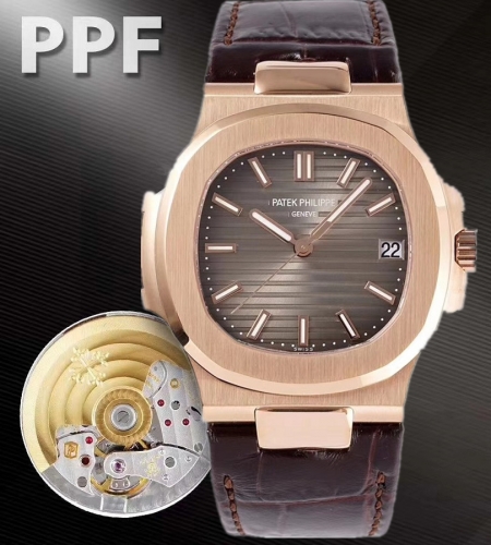 Noobwristwatch 2020 New Best Rep PPF V4 Patek Philipple Nautilus Rose gold 5711 40MM Mens Watch