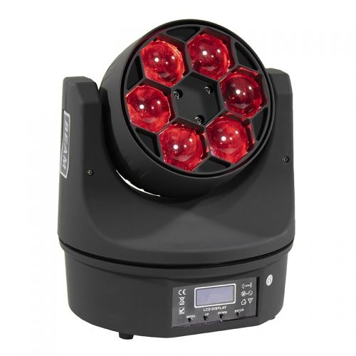 LED Beam+Wash 6x15W RGBW 4IN1 Bees Eye Moving Head Light DJ Disco Stage Moving Head Lights