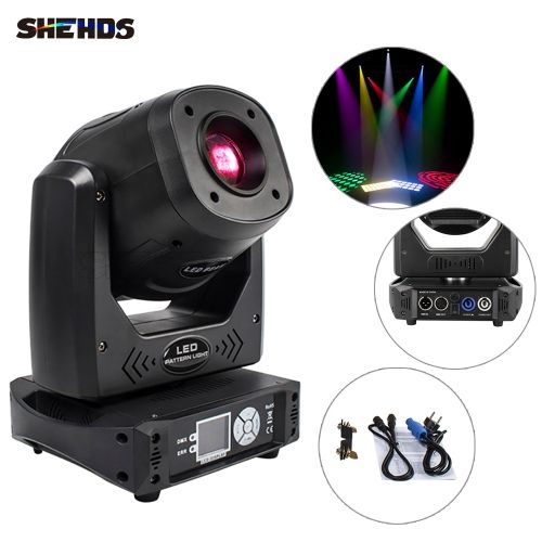 6 Prism LED Spotlight 100W  Gobo Light  With LCD Display Stage Effect Lighting DJ Disco Stage Moving Head Lights Stage DJ Lighting