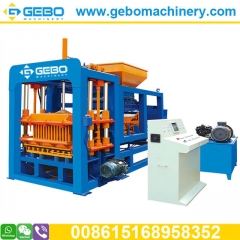 QT6-15 automatic hydraulic block maker machine, cabro pavement brick making machine