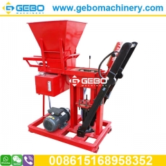 QT2-25 electricity hydraulic interlocking ecological brava clay brick making machine