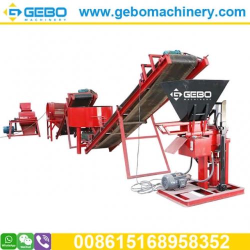 QT2-25 electricity hydraulic interlocking ecological brava clay brick making machine