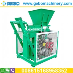 QT2-25 diesel hydraulic interlocking ecological brava clay brick making machine