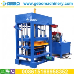 QT4-30 diesel brick making machine, diesel engine block making machine