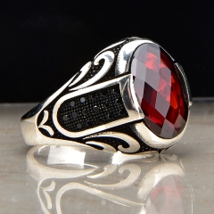 Ladies Finger Real 925 sterling silver jewelry wholesale rings Zircon Main Stone Custom