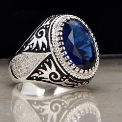 Suppliers, blue, zircon stone, ring men, one stone rings wholesale Suppliers blue zircon stone ring men one stone rings, wholesale