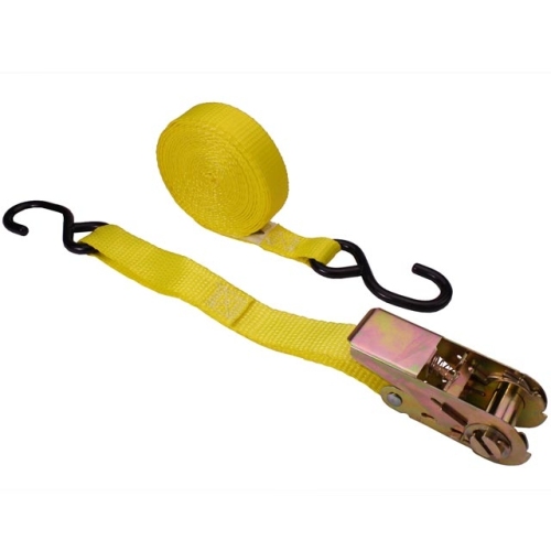 1 Inch Utility Ratchet Strap With Coated S-Hooks