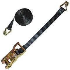 1" Heavy duty Ratchet Strap with Wire Hooks