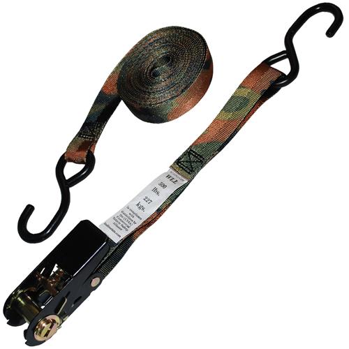 1" Ratchet Strap with S-Hooks