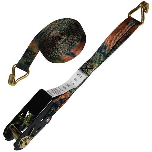 1” ratchet straps with J-hooks