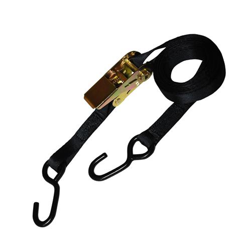 1 Inch Utility Ratchet Strap With Coated S-Hooks