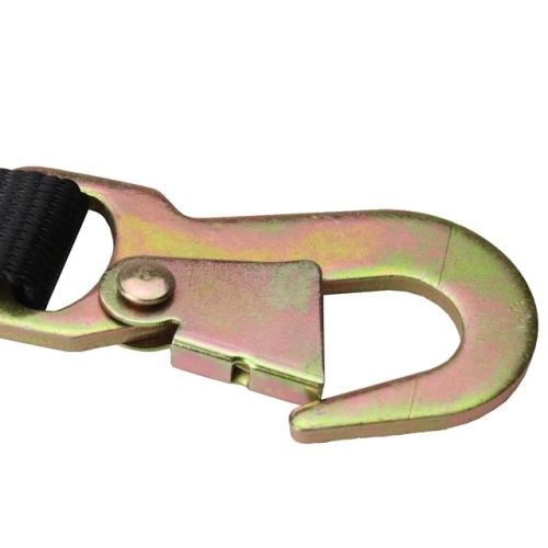 1" Rubber Handle Ratchet Strap with Snap Hooks