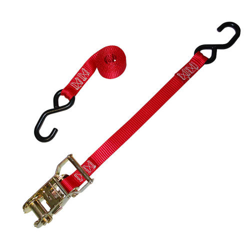 1" Heavy Duty Ratchet Strap with S-Hooks