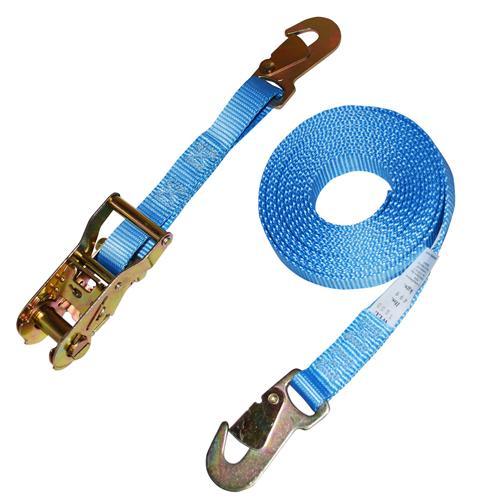1" Ratchet Strap w/ Flat Snap Hooks
