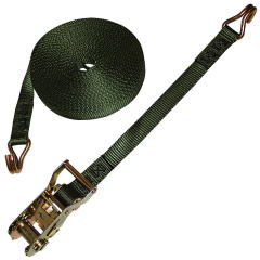 1" Heavy duty Ratchet Strap with Wire Hooks