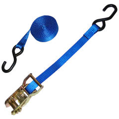 1" Heavy Duty Ratchet Strap with S-Hooks
