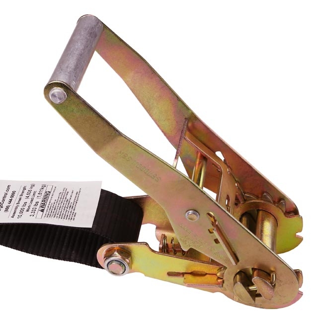 2 Inch Wire Hook Ratchet Strap with Black Webbing