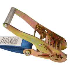 2" x 30' Blue Ratchet Strap w/ Double J Hook