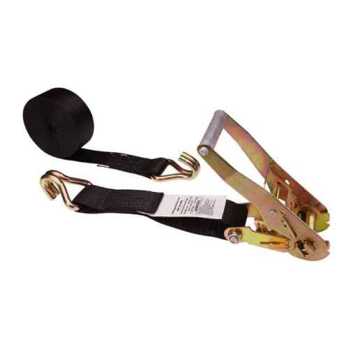 2 Inch Wire Hook Ratchet Strap with Black Webbing