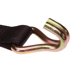 2 Inch Wire Hook Ratchet Strap with Black Webbing