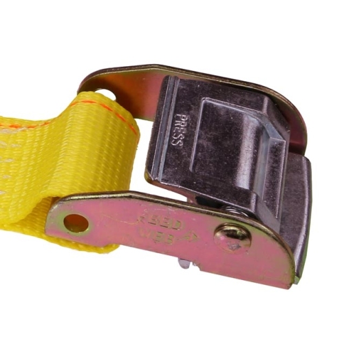2" x 12' Yellow E Track Cam buckle w/ Spring E-Fittings