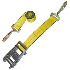 2-Inch Ratchet Strap With Twisted Snap Hooks