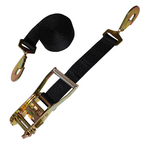 2-Inch Ratchet Strap With Twisted Snap Hooks