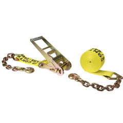 3" x 27' Ratchet Strap w/Chain & Hook