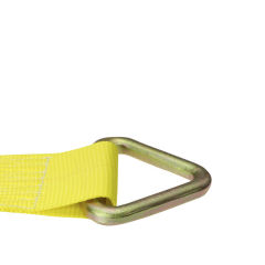 4" x 30' Yellow Ratchet Strap w/ D Rings