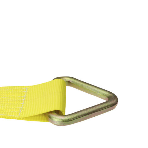 4" x 30' Yellow Ratchet Strap w/ D Rings