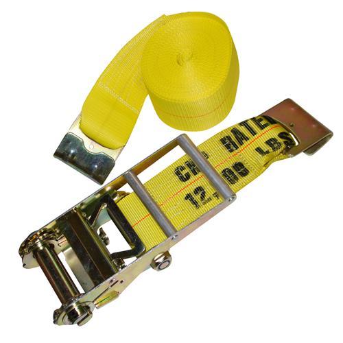 4-Inch Ratchet Strap With Flat Hooks