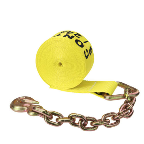 3" x 27' Ratchet Strap w/Chain & Hook