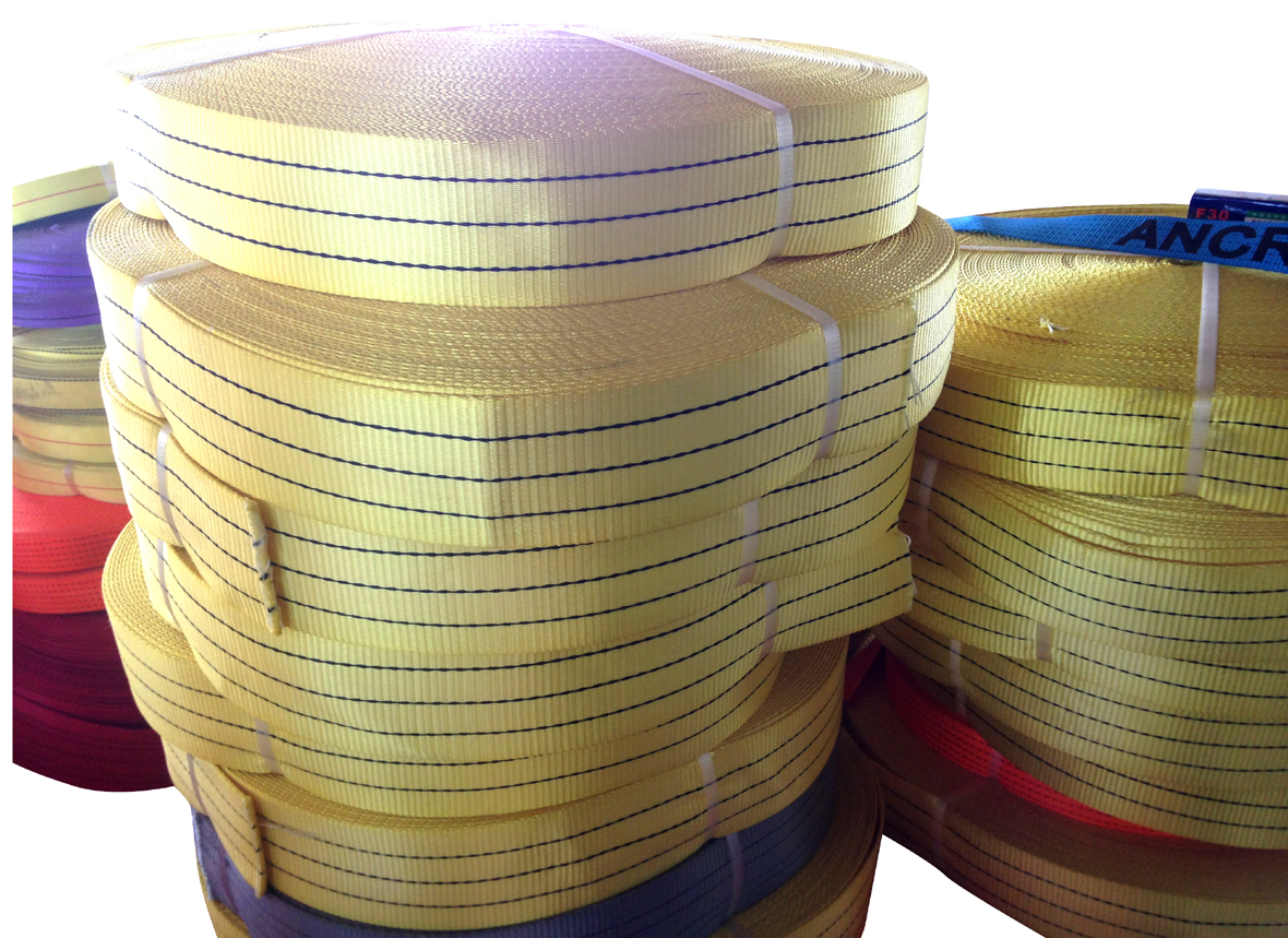 3 Ton Yellow Polyester Sling Webbing