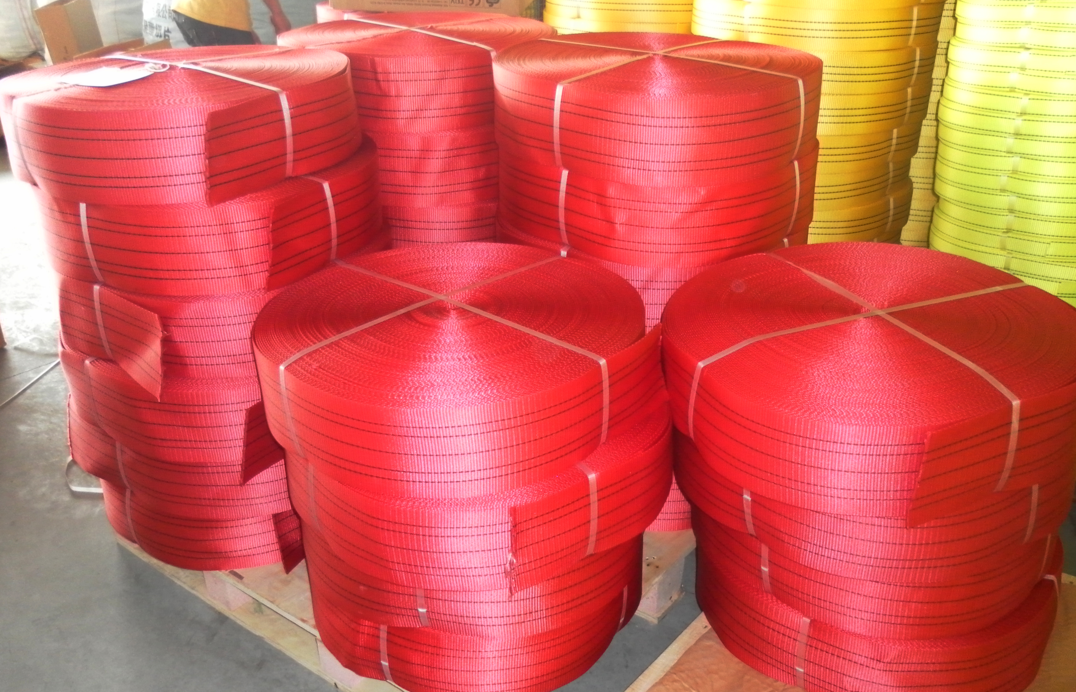 5 Ton Red Polyester Sling Webbing